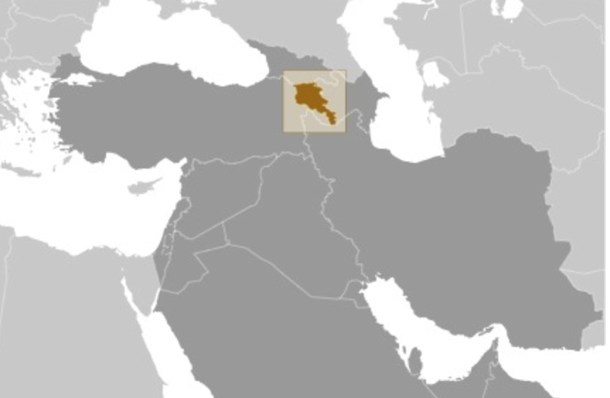 map of ARMENIA