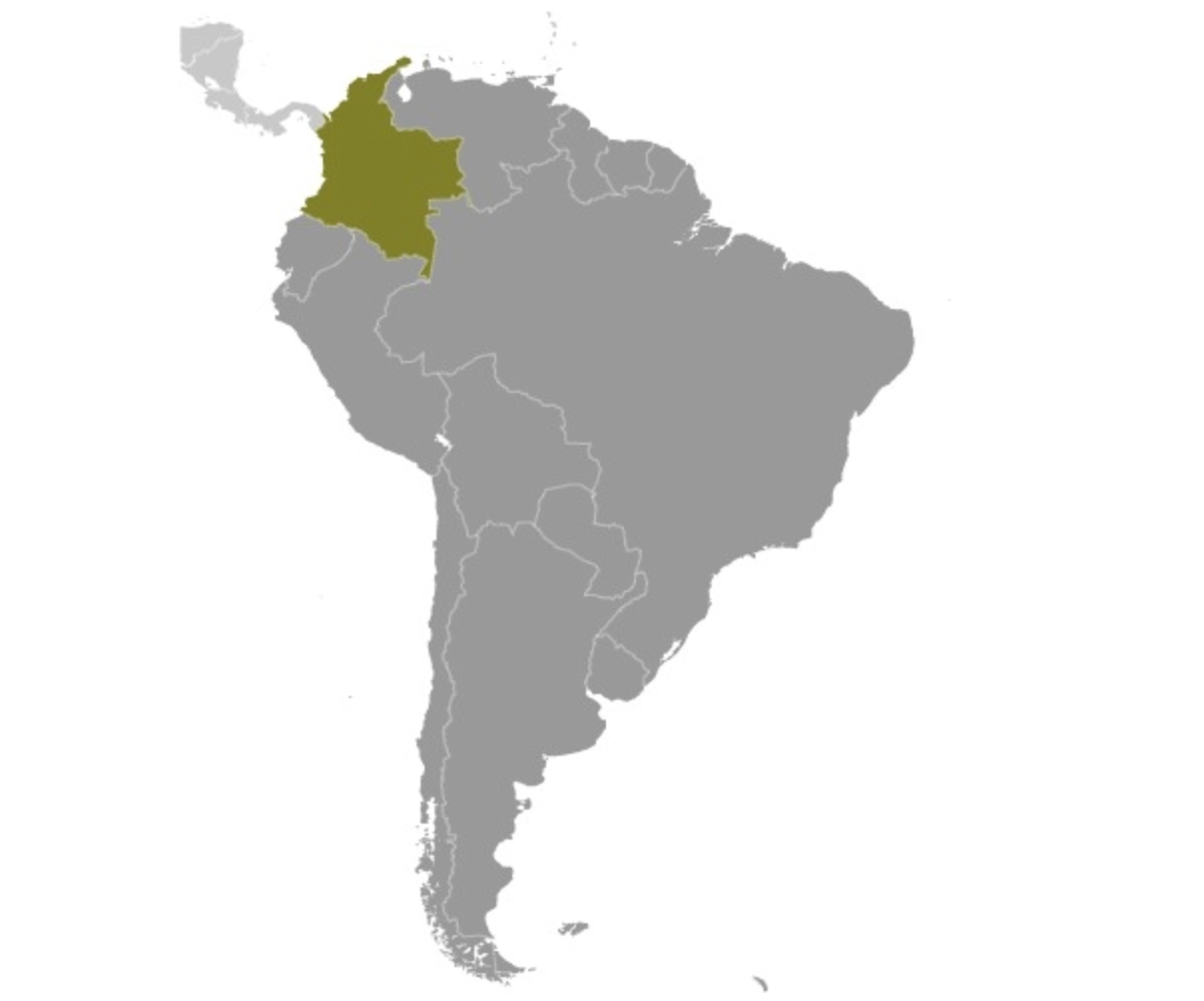 map of COLOMBIA