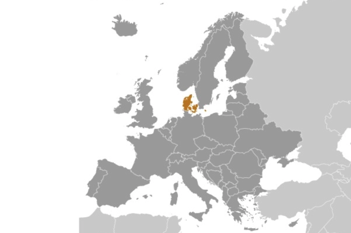 map of DENMARK