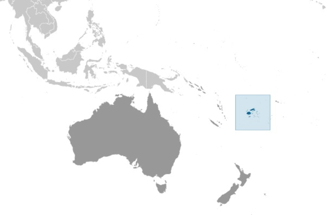 map of FIJI