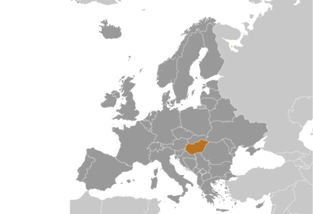map of HUNGARY