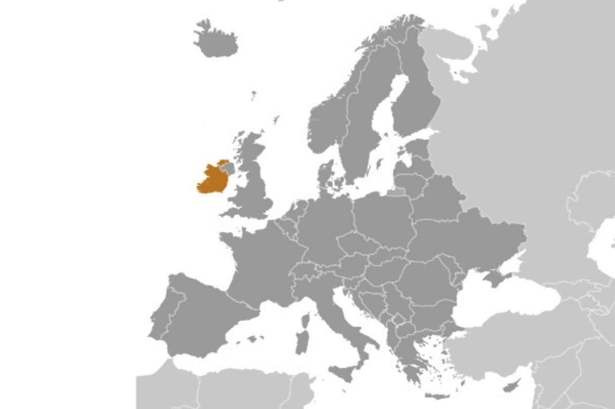 map of IRELAND