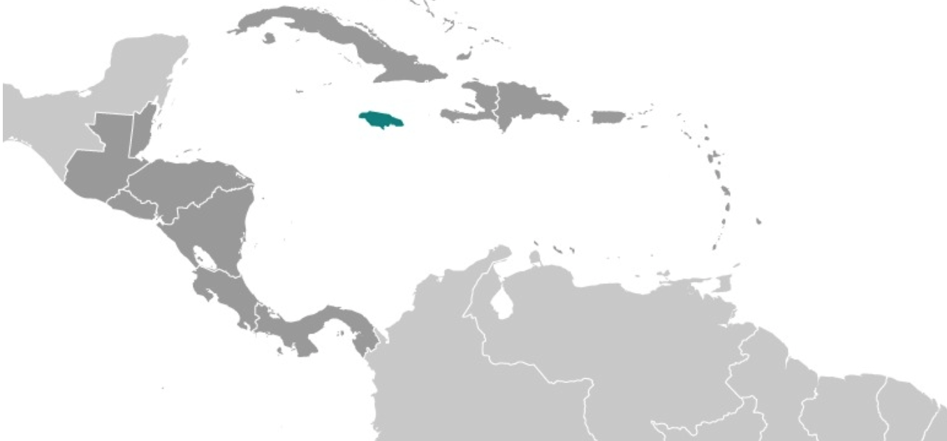 map of JAMAICA
