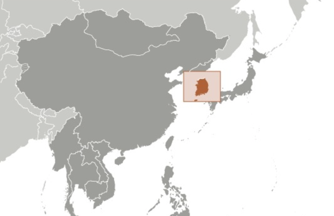 map of SOUTH KOREA