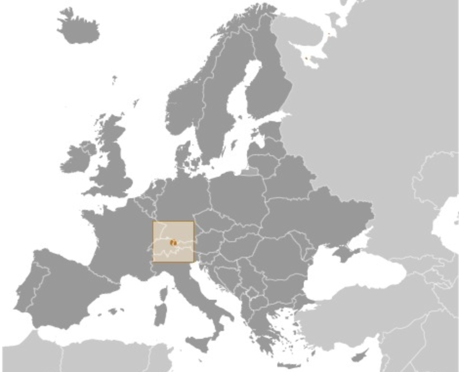 map of LIECHTENSTEIN