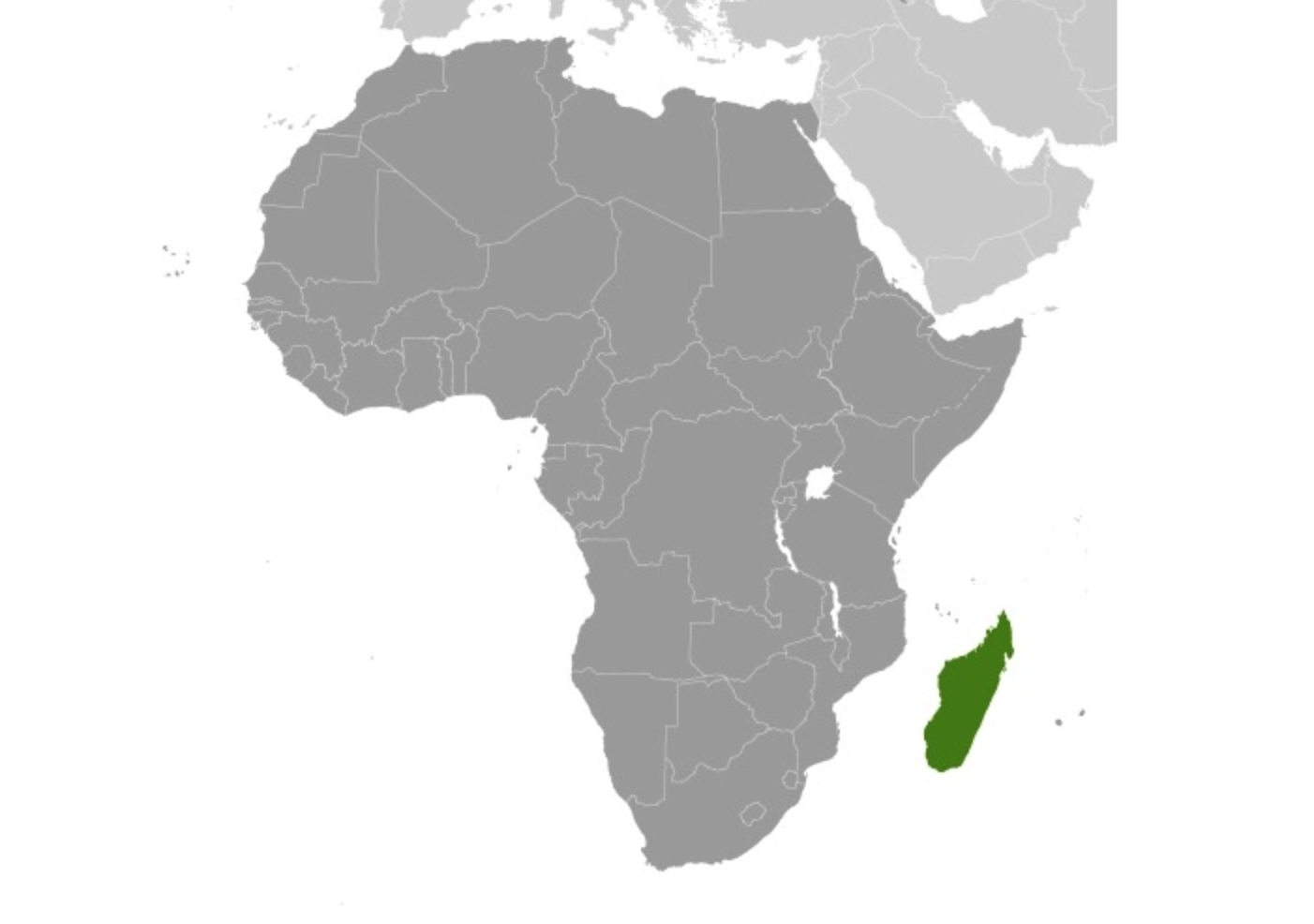 map of MADAGASCAR