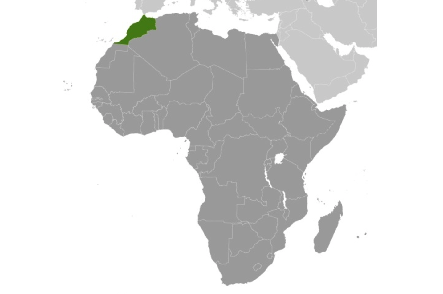 map of MOROCCO