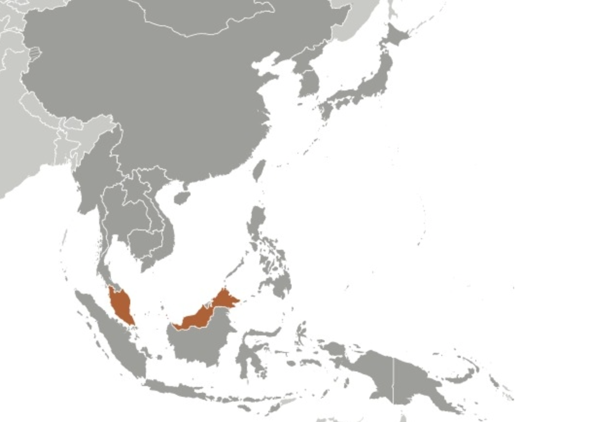 map of MALAYSIA