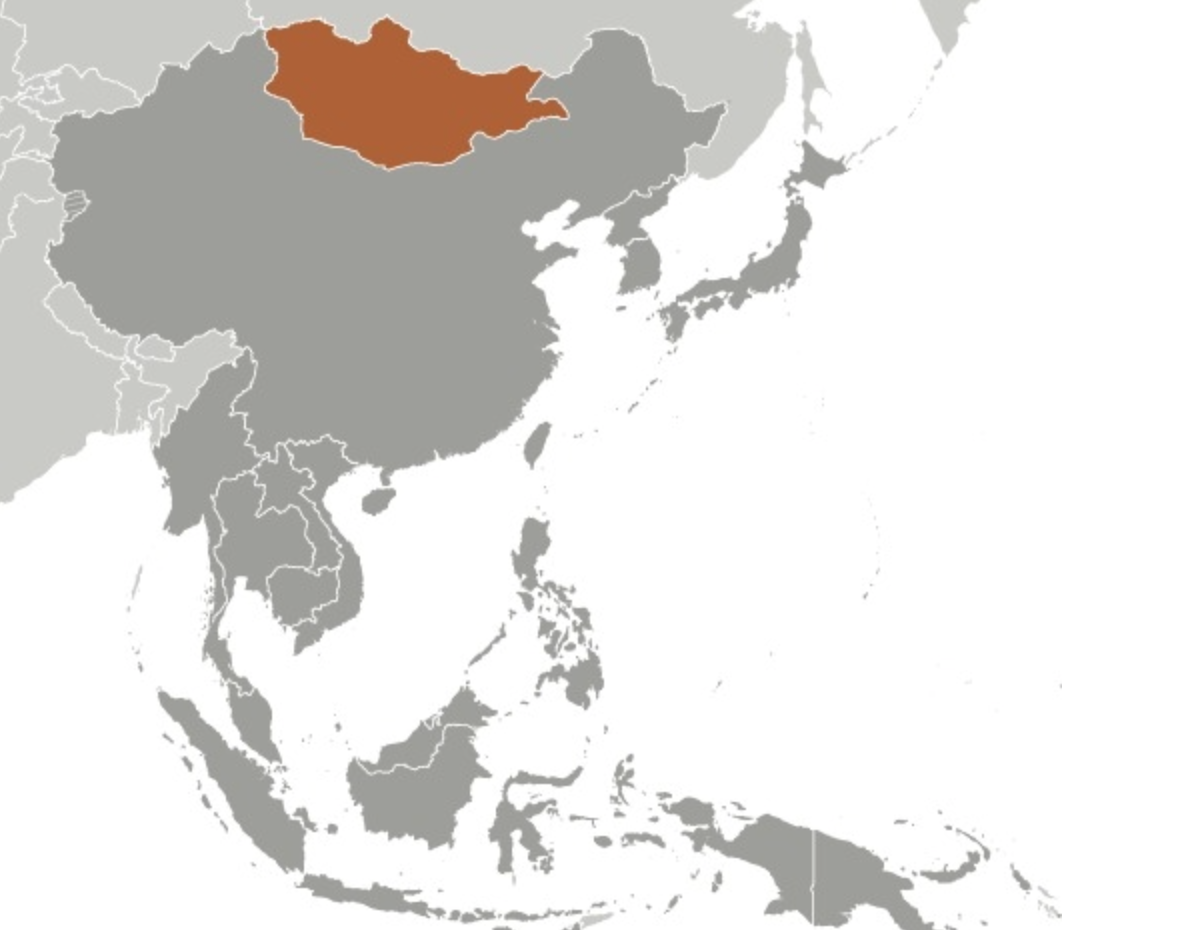map of MONGOLIA