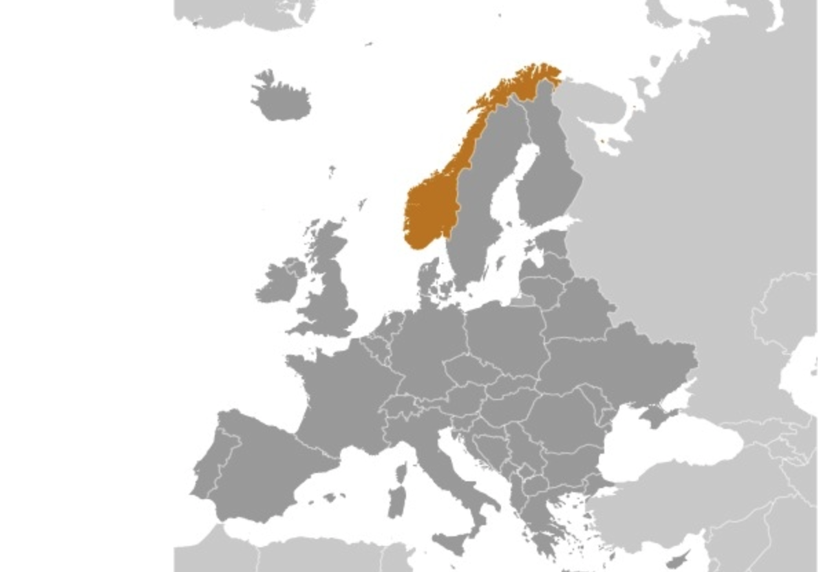 map of NORWAY