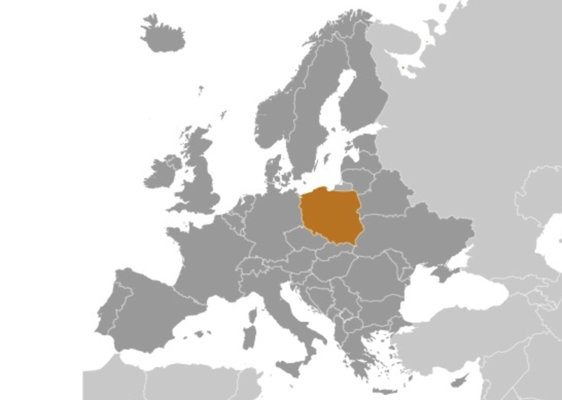 map of POLAND