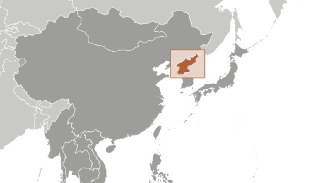 map of NORTH KOREA
