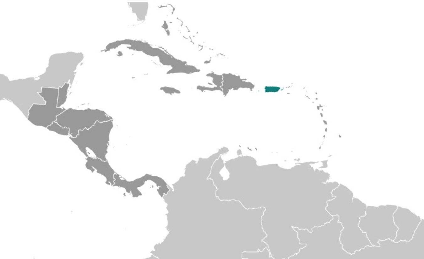 map of PUERTO RICO