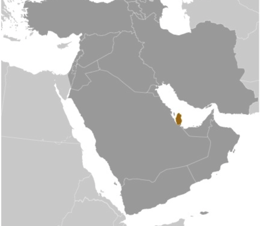 map of QATAR