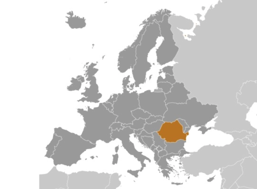 map of ROMANIA