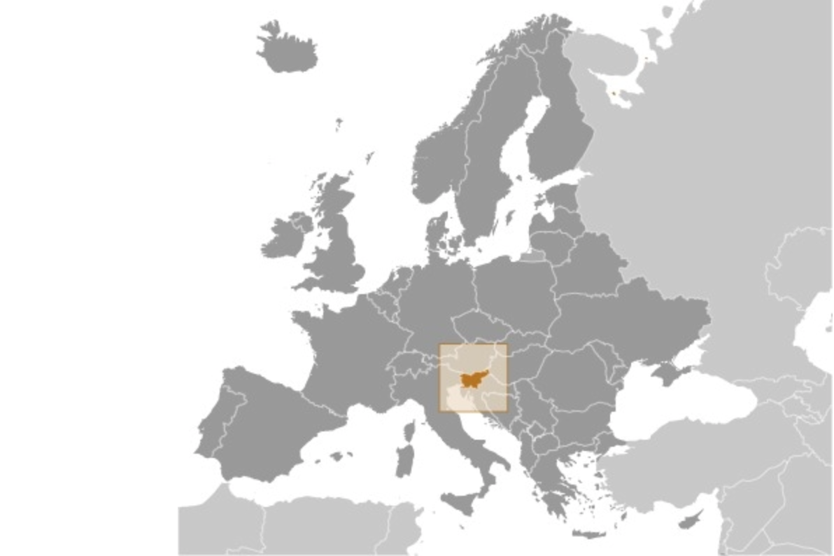 map of SLOVENIA