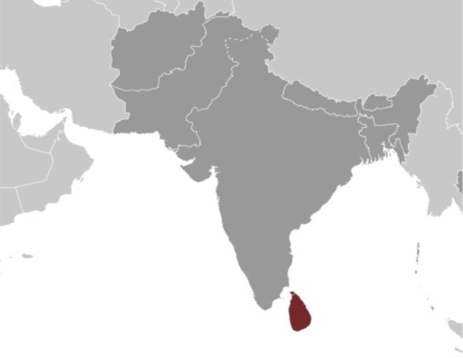 map of SRI LANKA