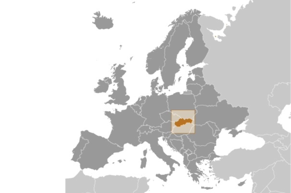 map of SLOVAKIA