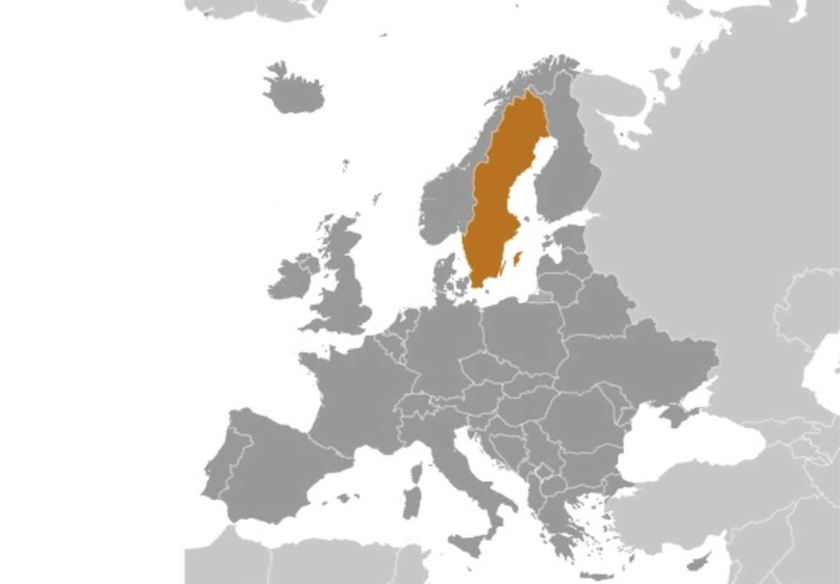 map of SWEDEN