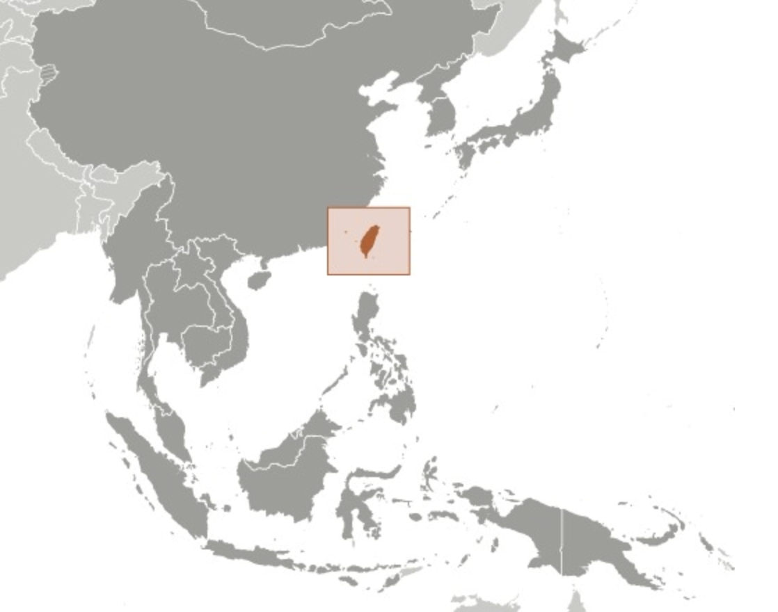 map of TAIWAN
