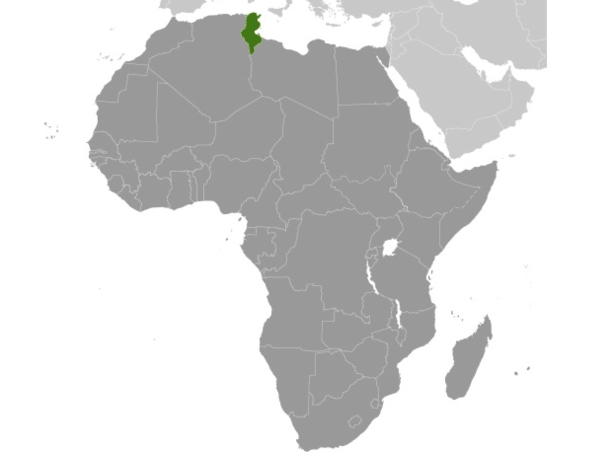 map of TUNISIA