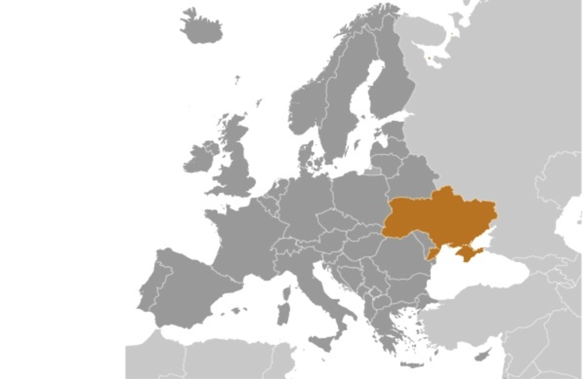 map of UKRAINE