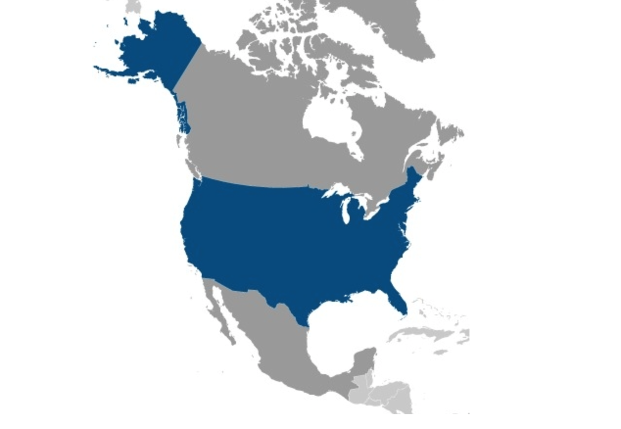 map of UNITED STATES