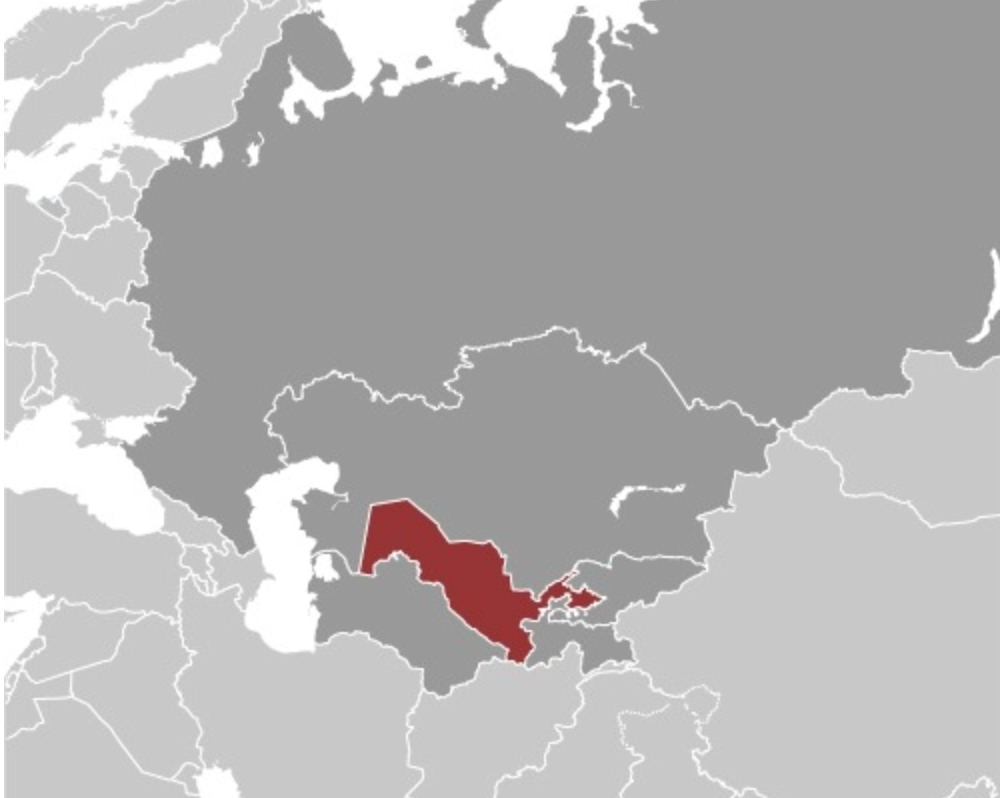 map of UZBEKISTAN