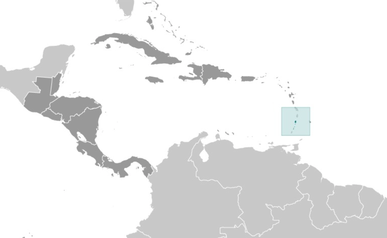 map of SAINT VINCENT AND THE GRENADINES